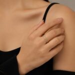 انگشتر طلای زنانه ظریف و مینیمال