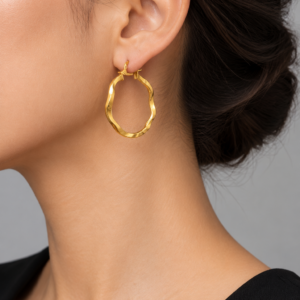گوشواره طلا حلقه ای